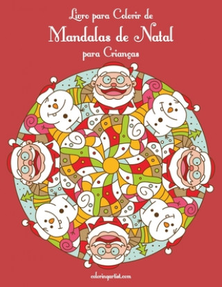 Książka Livro para Colorir de Mandalas de Natal para Criancas Nick Snels