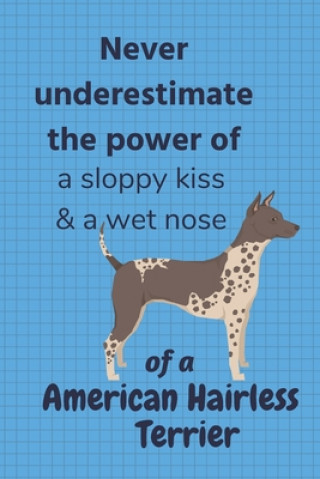 Carte Never underestimate the power of a sloppy kiss & a wet nose of a American Hairless Terrier: For American Hairless Terrier Dog Fans Wowpooch Blog