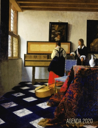 Carte Jan Vermeer Pianificatore 2020: Lezione di Musica - 12 Mesi - Con Calendario 2020 - Organizer & Diario - Agenda Giornaliera 2020 - Maestro Olandese Palode Bode