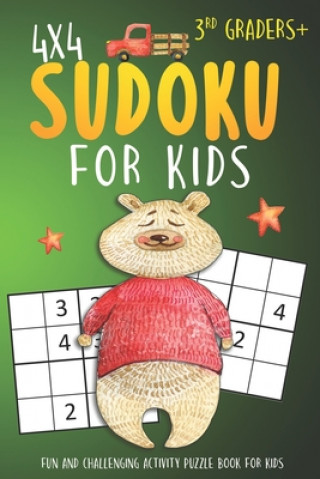 Kniha Sudoku For 3rd Graders: 4x4 Sudoku Puzzle Books For Kids, Boys, Girls Large Print - The Beginners Brain Games For Weekend or Travel Novedog Puzzles