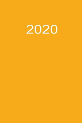 Livre 2020: Bürokalender 2020 A5 Orange Burokalender By Jilsun