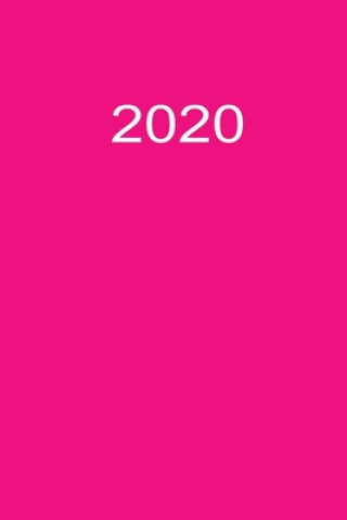 Kniha 2020: Bürokalender 2020 A5 Pink Rosa Rose Burokalender By Jilsun