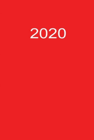 Kniha 2020: Tagesplaner 2020 A5 Rot Tagesplaner By Jilsun