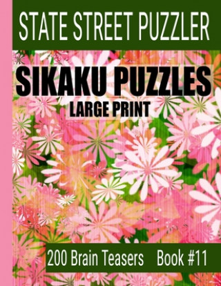 Kniha Sikaku Puzzles: Large Print 200 Brain Teaser Book #11: Fun Filled Puzzles and Solutions for Beginners and Up State Street Puzzlers