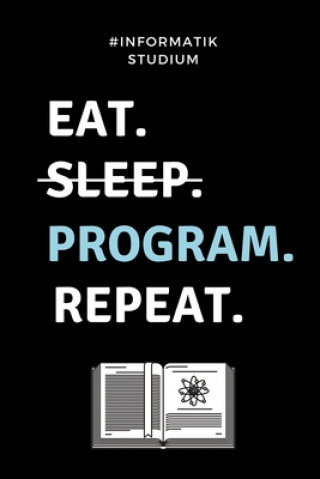 Carte #informatik Studium Eat. Sleep. Program. Repeat.: A5 Geschenkbuch KARIERT für Informatik Studenten - Programmierer - Geschenkidee Abitur Schulabschlus Informatik Studium