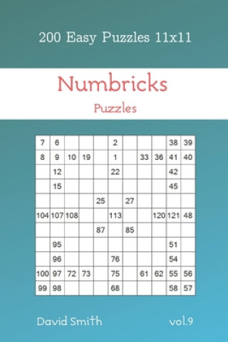 Książka Numbricks Puzzles - 200 Easy Puzzles 11x11 vol.9 David Smith