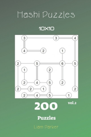 Kniha Hashi Puzzles - 200 Puzzles 10x10 vol.2 Liam Parker
