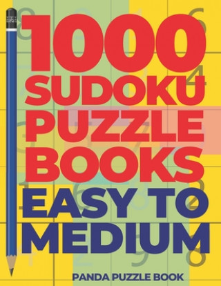 Könyv 1000 Sudoku Puzzle Books Easy To Medium: Brain Games for Adults - Logic Games For Adults Panda Puzzle Book