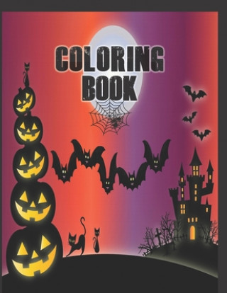 Книга Coloring Book: Cute Halloween Book for Kids, 3-5 yr olds Halloween Activity Books