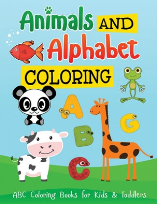Carte Alphabets and Animal: Coloring Book for Children (Large Print) Children Books