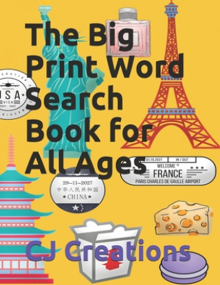 Carte The Big Print Word Search Book for All Ages Cj Creations