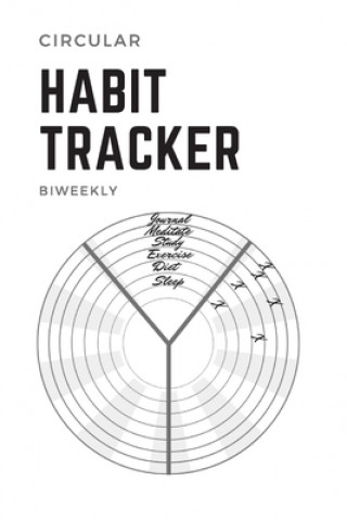 Könyv Circular Habit Tracker: A Year of Biweekly Habit Trackers Lo -. Books