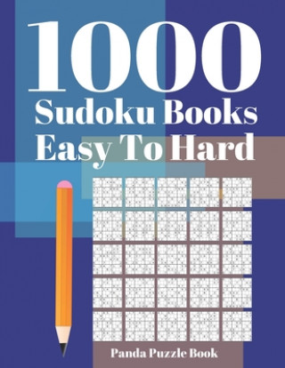 Книга 1000 Sudoku Books Easy to Hard Panda Puzzle Book