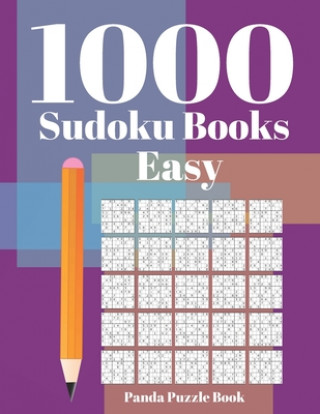 Carte 1000 Sudoku Books Easy: Brain Games for Adults - Logic Games For Adults - Mind Games Puzzle Panda Puzzle Book