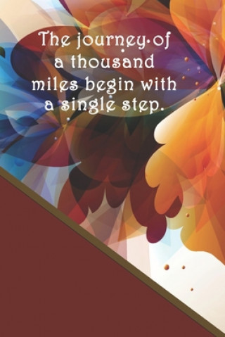 Kniha The journey of a thousand miles begin with a single step.: Dot Grid Paper Sarah Cullen