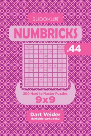 Книга Sudoku Numbricks - 200 Hard to Master Puzzles 9x9 (Volume 44) Dart Veider