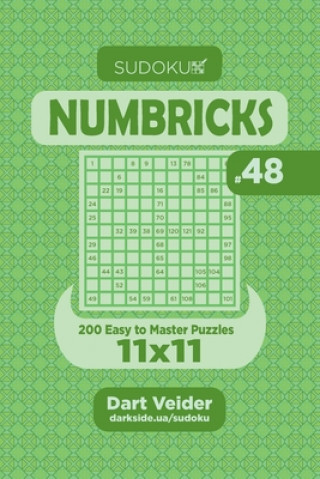 Książka Sudoku Numbricks - 200 Easy to Master Puzzles 11x11 (Volume 48) Dart Veider