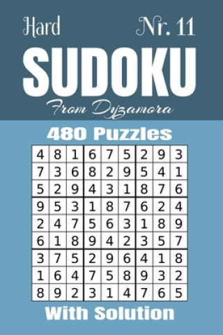 Książka Hard Sudoku Nr.11: 480 puzzles with solution From Dyzamora