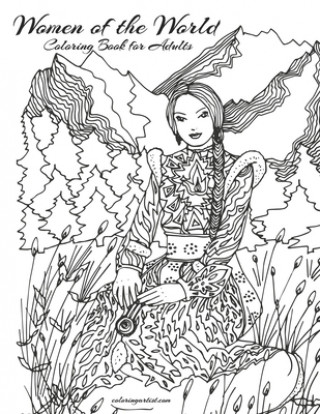 Kniha Women of the World Coloring Book for Adults Nick Snels