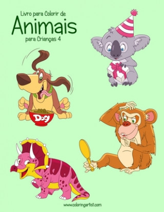 Kniha Livro para Colorir de Animais para Crianças 4 Nick Snels