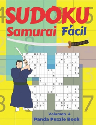 Livre Sudoku Samurai Facil - Volumen 4: Juegos De Lógica Para Adultos Panda Puzzle Book