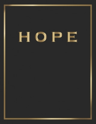 Carte Hope: Gold and Black Decorative Book - Perfect for Coffee Tables, End Tables, Bookshelves, Interior Design & Home Staging Ad Contemporary Interior Styling