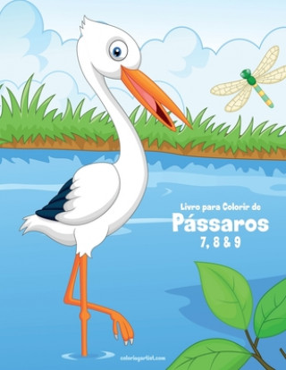 Könyv Livro para Colorir de Passaros 7, 8 & 9 Nick Snels