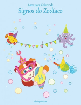 Buch Livro para Colorir de Signos do Zodiaco Nick Snels