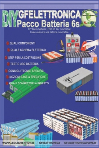 Carte DIY Pacco batteria LITIO 6S 24v ricaricabile, come costruire una batteria ricaricabile: Fascicolo tecnico dedicato alla costruizione FAI DA TE di una Giuseppe Fox Ferrera