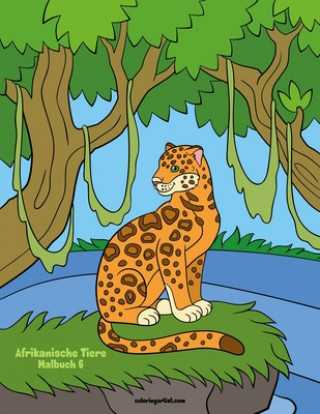 Könyv Afrikanische Tiere Malbuch 6 Nick Snels