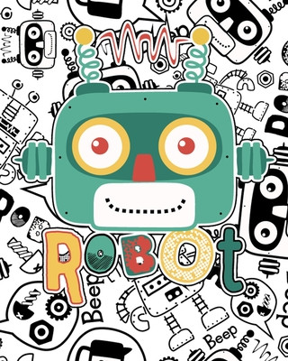 Livre Robot: Fun Coloring Pages for Robot Loving Kids and Best Relaxing Coloring Book for Boys Little Rocking Horse Publishing