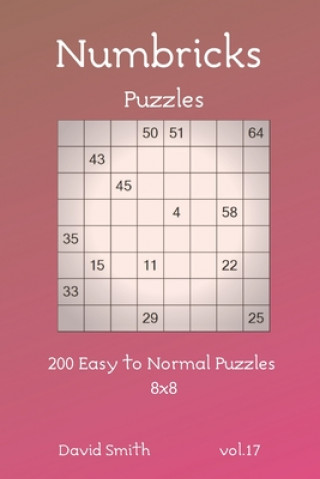 Książka Numbricks Puzzles - 200 Easy to Normal Puzzles 8x8 vol.17 David Smith