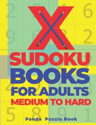 Книга X Sudoku Books For Adults Medium To Hard Panda Puzzle Book