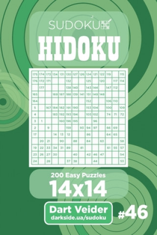 Kniha Sudoku Hidoku - 200 Easy Puzzles 14x14 (Volume 46) Dart Veider