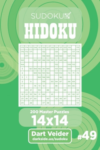 Книга Sudoku Hidoku - 200 Master Puzzles 14x14 (Volume 49) Dart Veider