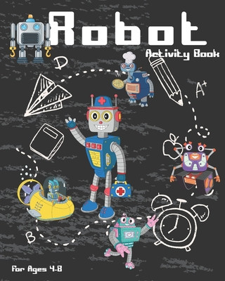 Kniha Robot Activity Book For Ages 4-8: Robot Activity Book With Coloring Pages, Mazes, Sudoku And More, For Kids Ages 4-8 Nooga Publish