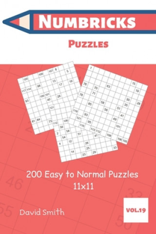 Książka Numbricks Puzzles - 200 Easy to Normal Puzzles 11x11 vol.19 David Smith