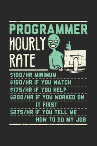 Книга Programmer Hourly Rate: 120 Pages I 6x9 I Graph Paper 5x5 Funny Notebooks