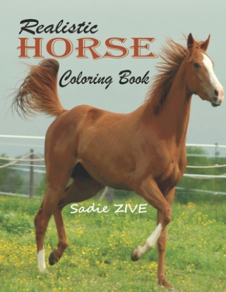 Kniha Realistic Horse Coloring Book: Wonderful World of Horses Coloring Book: An Adult Coloring Book for Horse Lovers; Big Book of Horses to Color; Horse C Sadie Zive