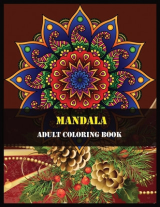 Książka Mandala Adult Coloring Book: Beautiful Mandalas for Stress Relief and Relaxation Shamonto Press