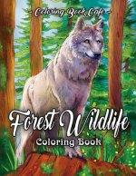 Könyv Forest Wildlife Coloring Book Coloring Book Cafe