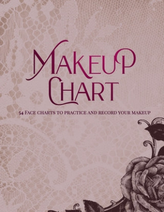 Carte Makeup Chart: Practice and Record Your Makeup Looks - 8.5" x 11" Vintage Victorian