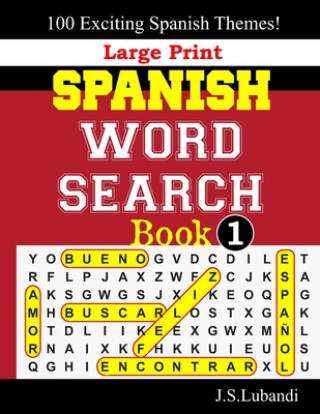 Kniha Large Print SPANISH WORD SEARCH Book;1 Jaja Books