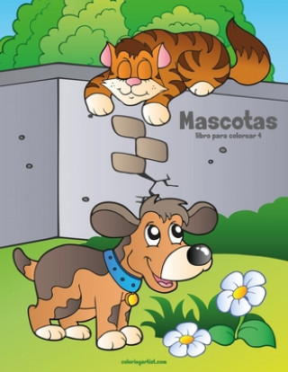 Książka Mascotas libro para colorear 4 Nick Snels