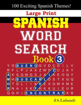 Książka Large Print SPANISH WORD SEARCH Book; 3 Jaja Books