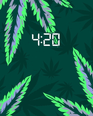 Carte 4: 20: Cannabis Review Book to Track and Rate Marijuana * Skull and Weed Pattern Cannabis Squad