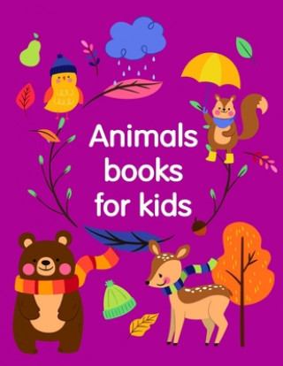 Carte Animals books for kids: coloring pages for adults relaxation with funny images to Relief Stress J. K. Mimo