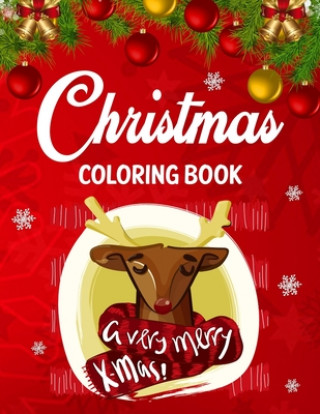 Carte Christmas coloring book: Adult christmas coloring book for stress relief & relaxation. Blue Moon Press House
