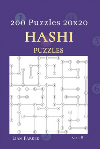 Kniha Hashi Puzzles - 200 Puzzles 20x20 vol.8 Liam Parker