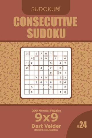 Carte Consecutive Sudoku - 200 Normal Puzzles 9x9 (Volume 24) Dart Veider